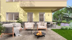 3d modeling - giardino loggia